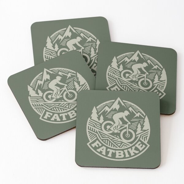 Item preview, Fat Biking Vintage Emblem Mountain Snow Trail Cycling Graphic    designed and sold by KiwiRider.