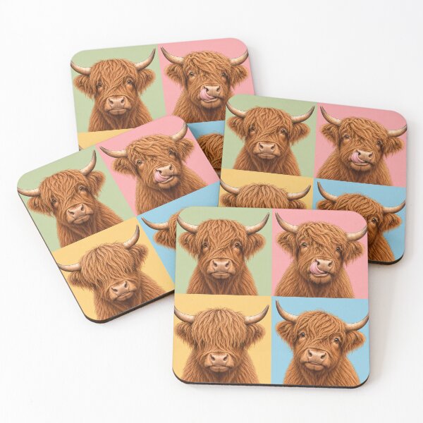 Item preview, I Love My Fluffy Highland Cow designed and sold by pixiedustpaint.