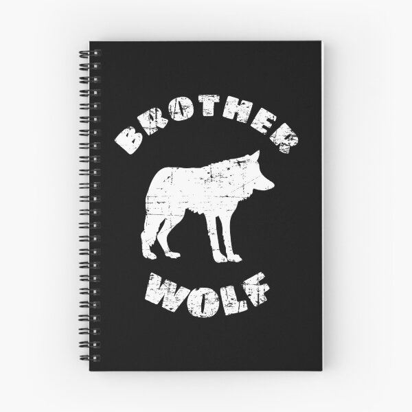 Item preview, Brother Wolf Distressed White Wolves designed and sold by LarkDesigns.