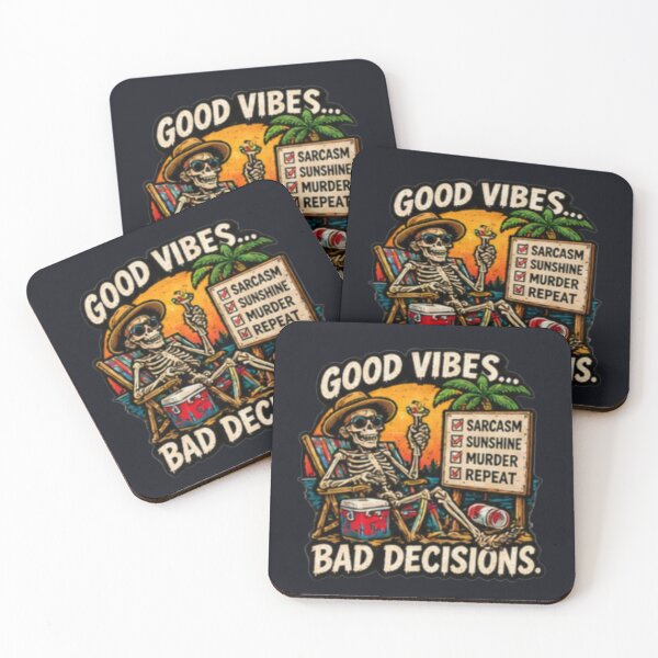 Item preview, Good Vibes Bad Decisions designed and sold by FrightDay.