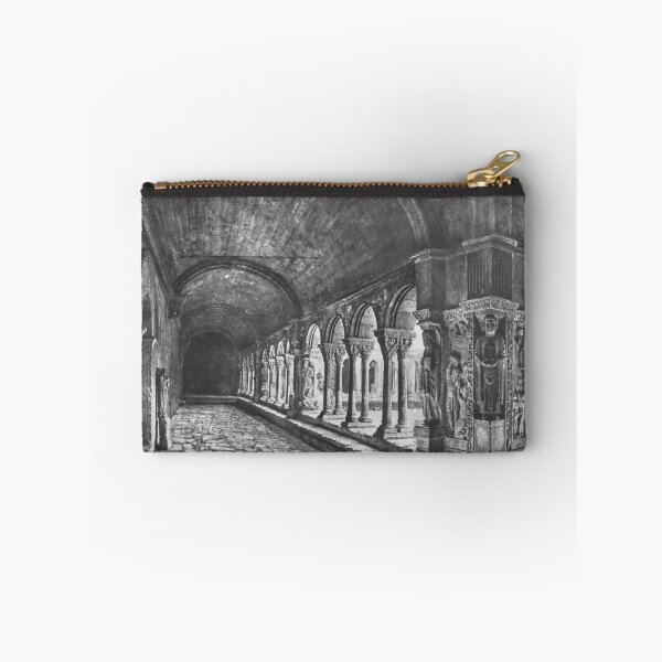 Item preview, 1851 Cloister of the Church of Saint-Trophime located in Arles, France vintage black and white 19th Century photograph by Édouard Baldus designed and sold by Astrid Arkhangelsky.