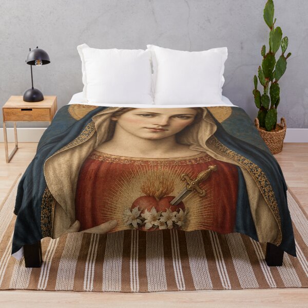 Item preview, Immaculate Heart of Mary – Traditional Catholic Baroque Devotional Art designed and sold by Crux Fidelis.