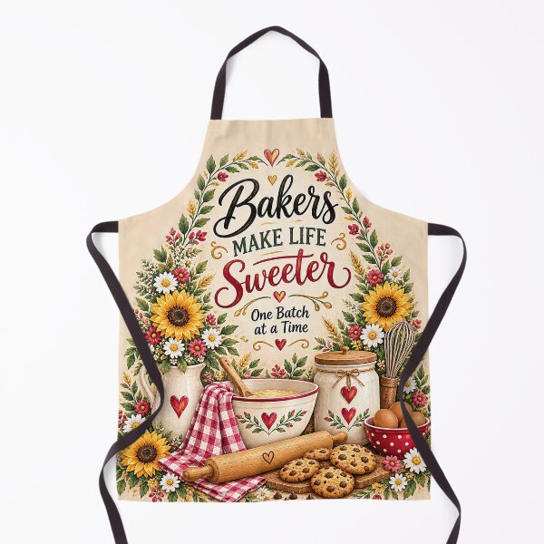 Item preview, Bakers Make Life Sweeter Floral Baking designed and sold by Verycutethings.