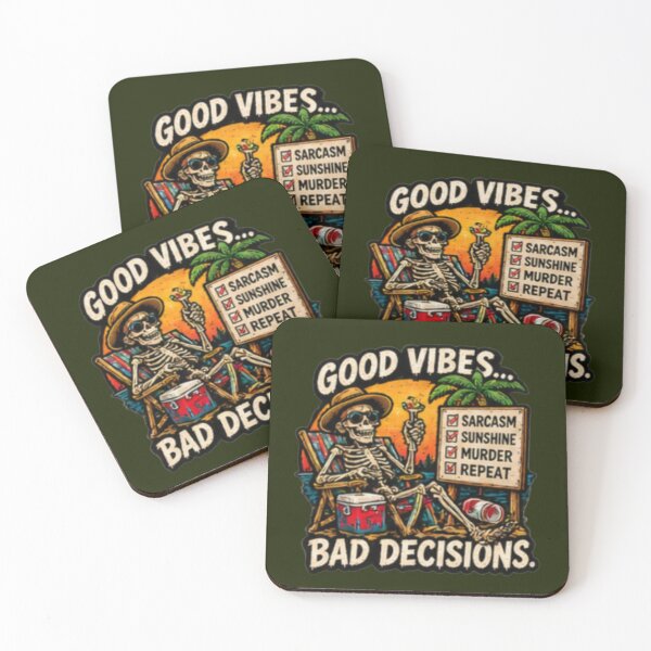 Item preview, Good Vibes Bad Decisions designed and sold by FrightDay.