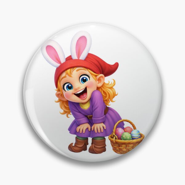 Item preview, Cheerful Gnome Girl Easter designed and sold by Sillytoe.