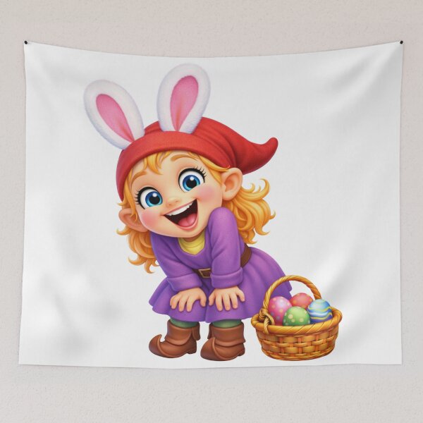 Item preview, Cheerful Gnome Girl Easter designed and sold by Sillytoe.