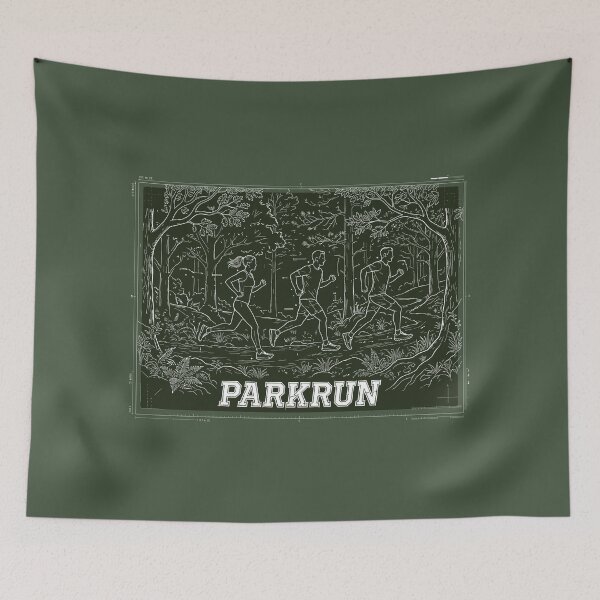 Item preview, Parkrun Trail Running Forest Forest Runner Outdoor Sports Graphic designed and sold by KiwiRider.