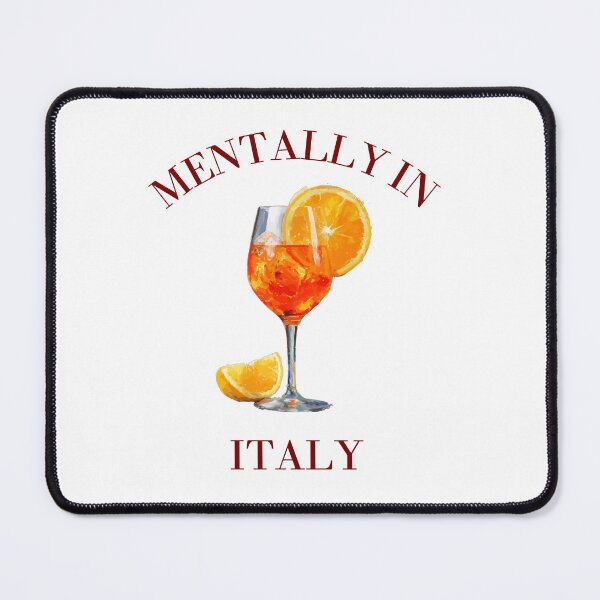 Item preview, Mentally In Italy Aperol Spritz Watercolor Aesthetic designed and sold by Jelicint.