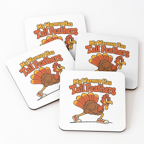 Item preview, My Warmup Has Tail Feathers Funny Turkey Run Mascot designed and sold by ThreadQuirk.