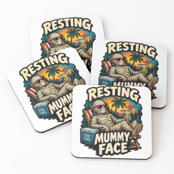 Item preview, Resting Mummy Face designed and sold by FrightDay.