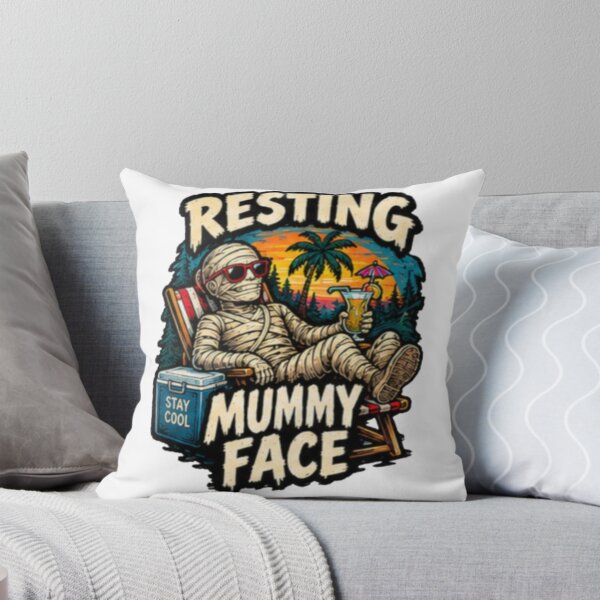 Item preview, Resting Mummy Face designed and sold by FrightDay.