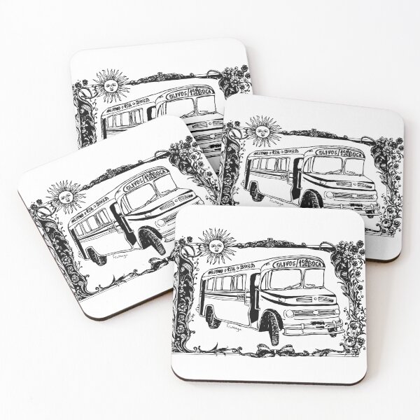 Item preview, Colectivo 152, Buenos Aires Bus Ink Drawing designed and sold by PulsarArte.