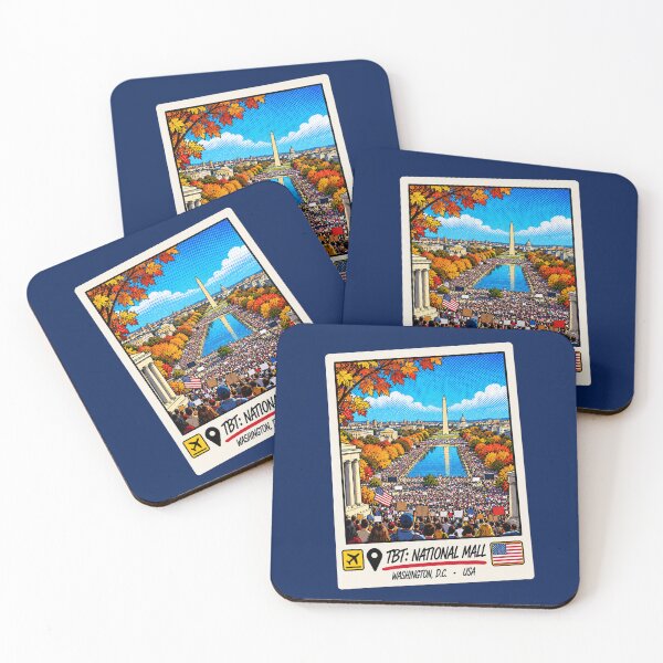 Item preview, TBT National Mall Fall Washington DC Vintage Travel Art designed and sold by JEFFCORA.