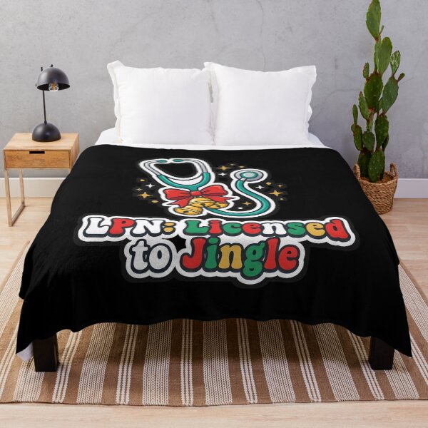 Item preview, LPN Licensed to Jingle Christmas Nurse designed and sold by VitalDesigner.