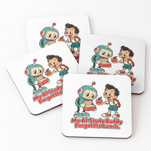 Item preview, My AI Study Buddy Forgot Its Lunch Retro Robot School Humor designed and sold by ThreadQuirk.