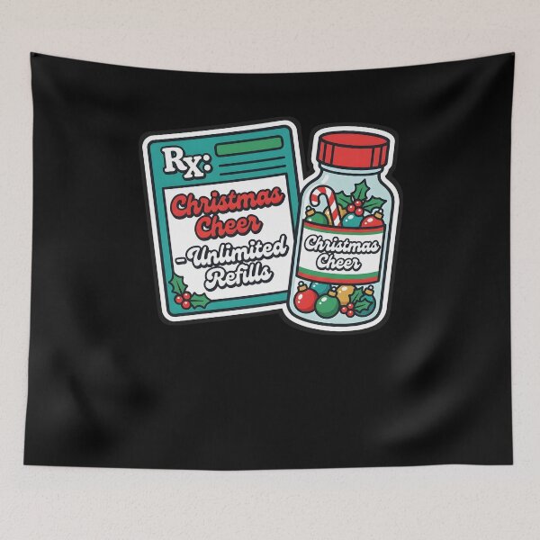 Item preview, Rx Christmas Cheer Unlimited Refills Nurse Practitioner designed and sold by VitalDesigner.