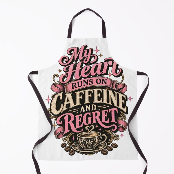 Item preview, My Heart Runs on Caffeine and Regret designed and sold by InkroarCo.