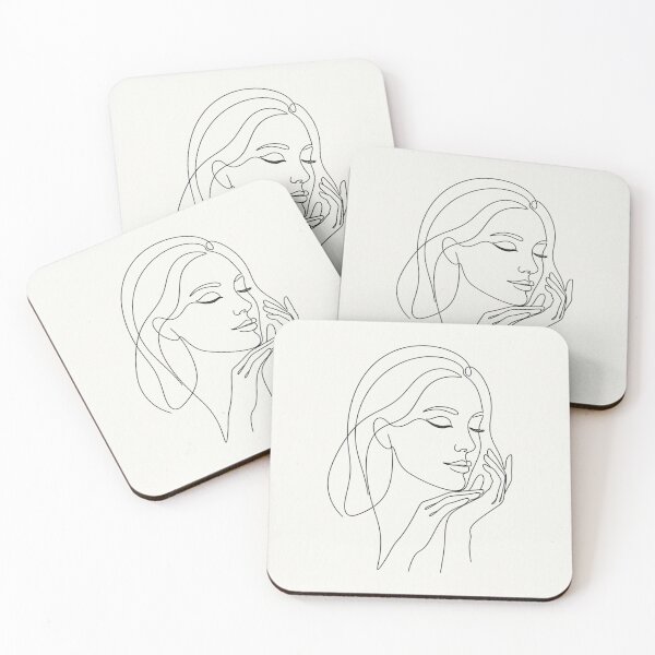 Item preview, Minimalist Woman Portrait Continuous Line Art designed and sold by Poldi89.