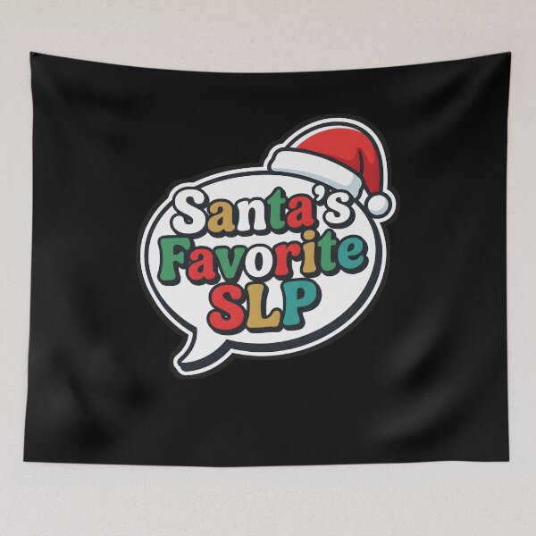 Item preview, Santa's Favorite SLP Speech Therapist Christmas designed and sold by VitalDesigner.
