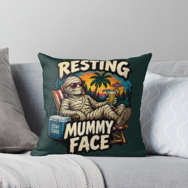 Item preview, Resting Mummy Face designed and sold by FrightDay.