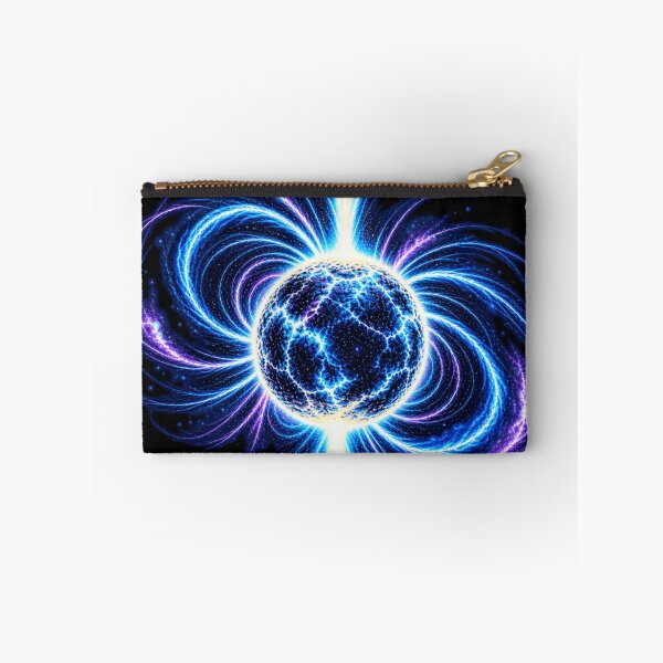 Item preview, Cosmic Pulsar with Magnetic Arcs Art - Neutron Star Celestial Design    designed and sold by AstroPal28.