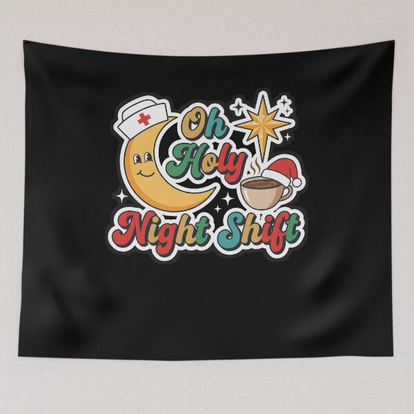 Item preview, Oh Holy Night Shift Nurse Christmas designed and sold by VitalDesigner.