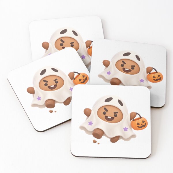 Item preview, Shooky halloween BT21 Bts — Cute BT21 Sticker designed and sold by Crazy-universe.