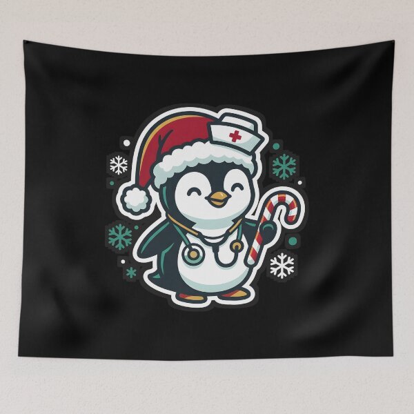 Item preview, Cute Penguin Nurse Christmas Stethoscope designed and sold by VitalDesigner.