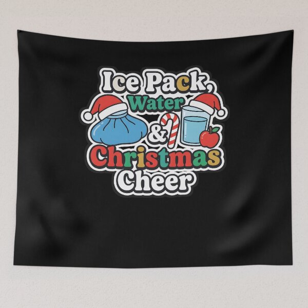 Item preview, School Nurse Christmas Ice Pack Water and Christmas Cheer designed and sold by VitalDesigner.