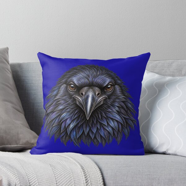 Aperçu de l'œuvre Corbeau bleu et noir Portrait gothique créée et vendue par JOANNASKAH.