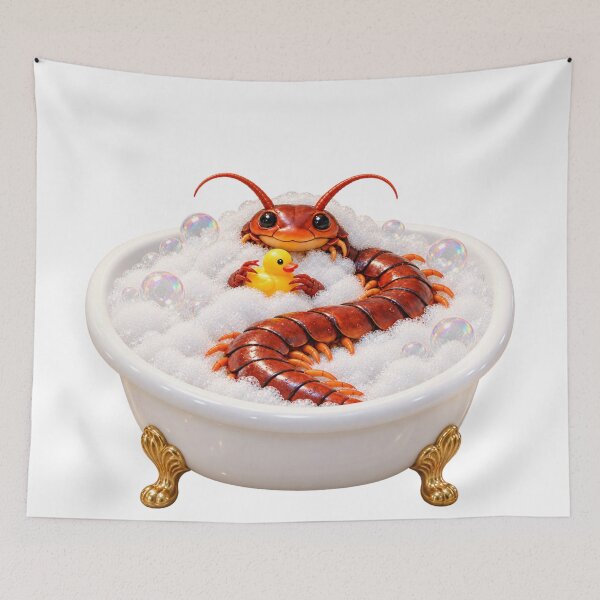 Item preview, Pampered Giant Centipede Bathtub designed and sold by Sillytoe.