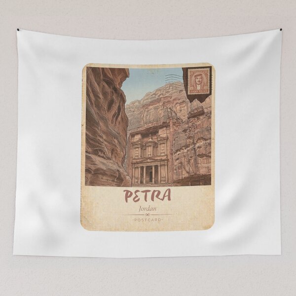 Item preview, Petra Vintage Travel Poster – Jordan designed and sold by DesignMaxa.