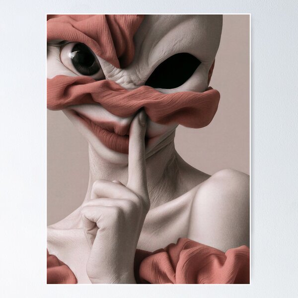 Item preview, Surreal Face Abstract Portrait designed and sold by Mr Ai Shop.