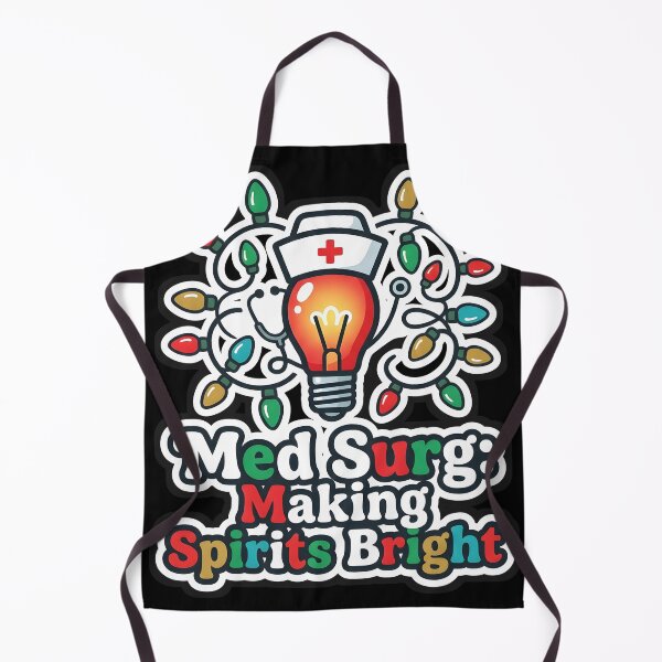 Item preview, Med Surg Nurse Christmas Making Spirits Bright designed and sold by VitalDesigner.