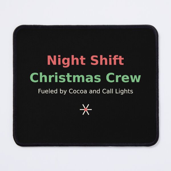 Item preview, Night Shift Christmas Crew Nurse Shirt — Funny Christmas Nurse Gift Sticker & Sweatshirt designed and sold by CVPRBestPaper.