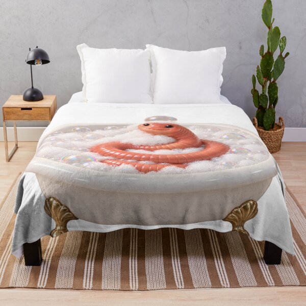 Item preview, Cheerful Giant Earthworm Bathtub designed and sold by Sillytoe.