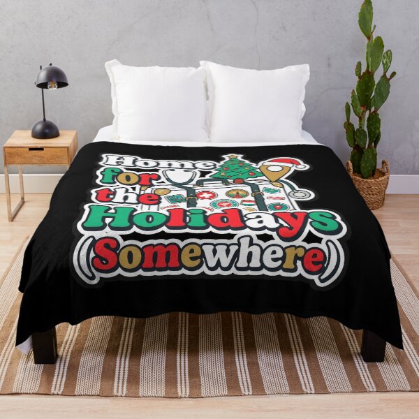 Item preview, Travel Nurse Christmas Home for the Holidays Somewhere designed and sold by VitalDesigner.