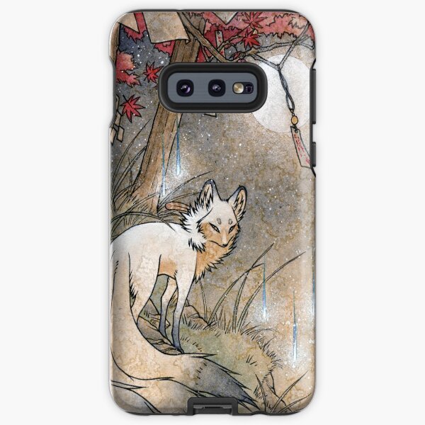 Fox & Wisps - Kitsune Yokai Foxfire Samsung Galaxy Tough Case
