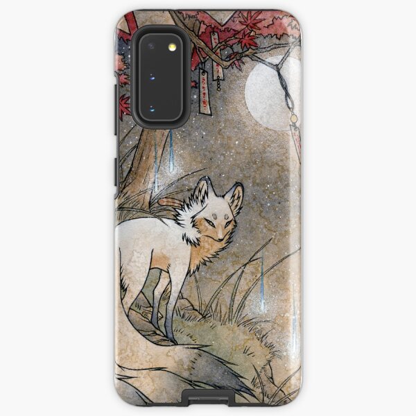 Fox & Wisps - Kitsune Yokai Foxfire Samsung Galaxy Tough Case