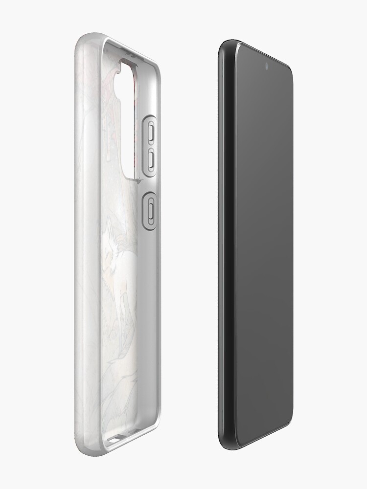 Alternate view of Fox & Wisps - TeaKitsune Fox Yokai Samsung Galaxy Phone Case
