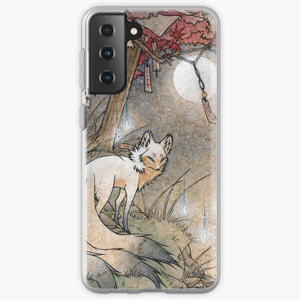 Fox & Wisps - TeaKitsune Fox Yokai Samsung Galaxy Flexible Hülle