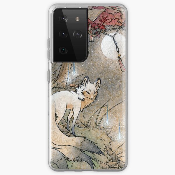 Fox & Wisps - TeaKitsune Fox Yokai Samsung Galaxy Soft Case