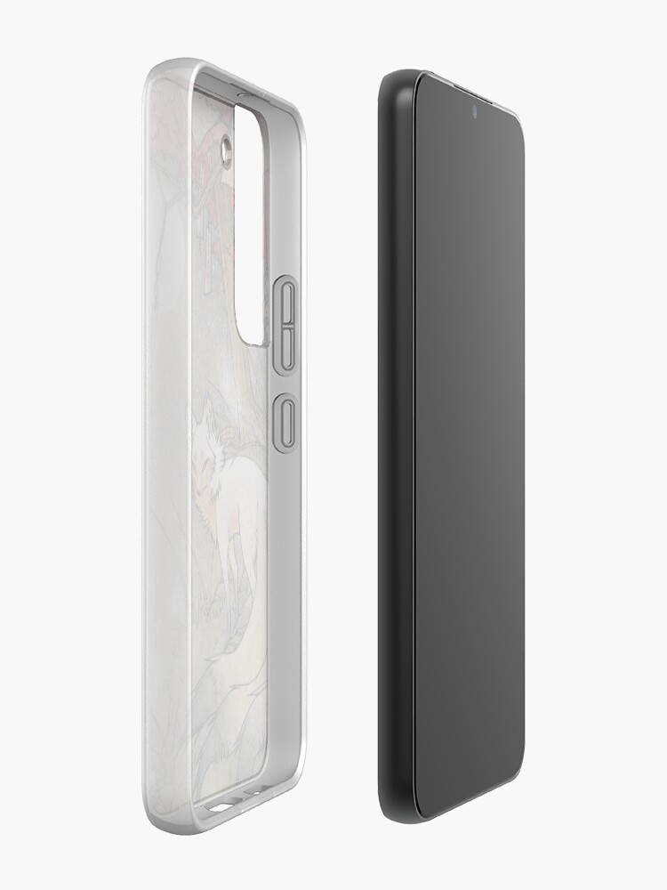 Alternate view of Fox & Wisps - TeaKitsune Fox Yokai Samsung Galaxy Phone Case