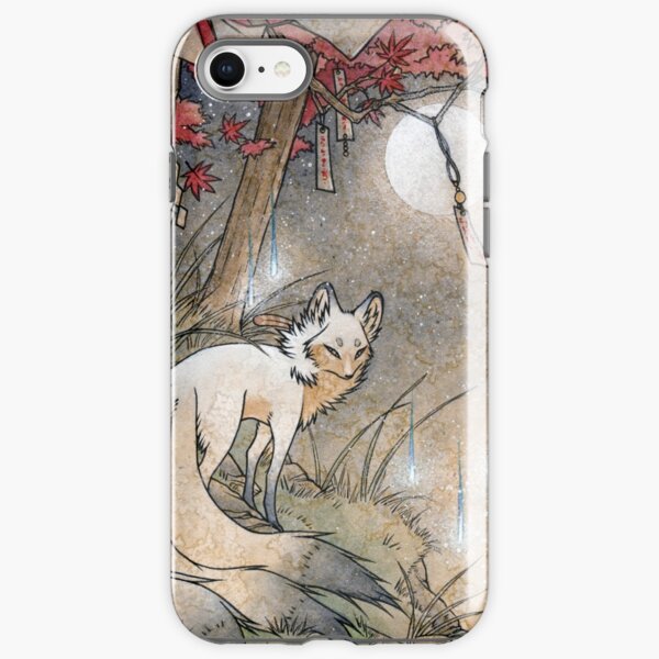 Fox & Wisps - Kitsune Yokai Foxfire iPhone Tough Case