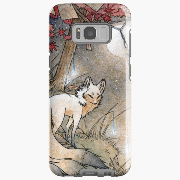 Fox & Wisps - Kitsune Yokai Foxfire Samsung Galaxy Tough Case