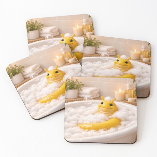 Item preview, Sunny Banana Slug Bubble Bath designed and sold by Sillytoe.
