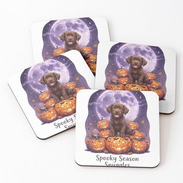 Item preview, Halloween Chocolate Labrador Puppy - Spooky Season Snuggles designed and sold by Goodthingstree.