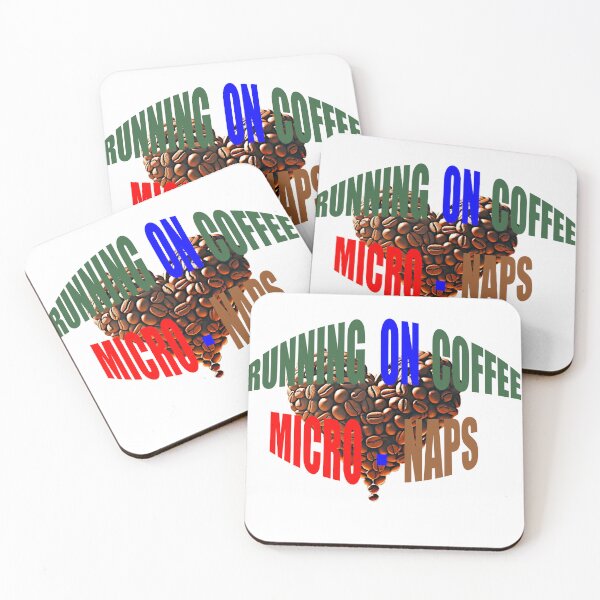 Item preview,  Powered By Coffee & Micro Naps - Tired Student & Parent Quote designed and sold by hepopatterns.