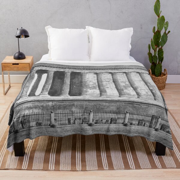 Item preview, Ancient Classical Roman temple of Augustus Caesar, Maison Carrée, Nimes, France.vintage black and white photograph designed and sold by Astrid Arkhangelsky.