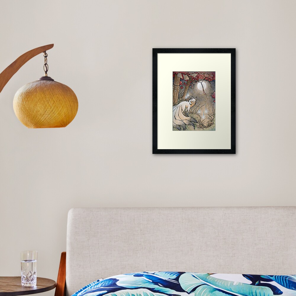 Item preview, Framed Art Print designed and sold by TeaKitsune.